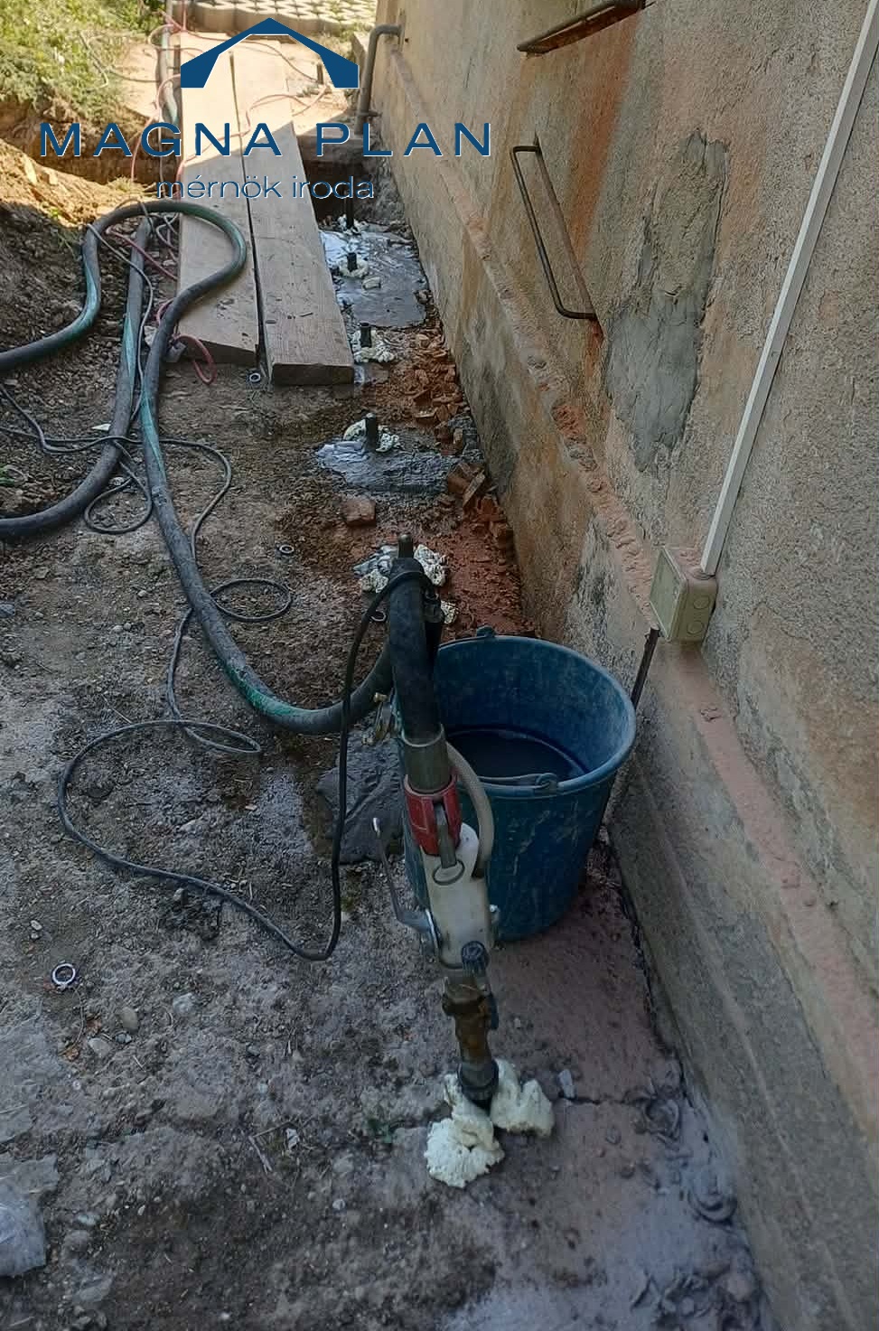 Beton injektálás és mikrocölöpözés – Komló